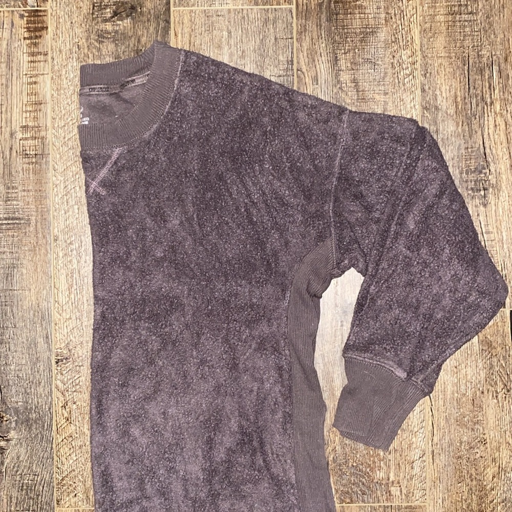 Aerie Teddy Fleece Crew Lounge Top